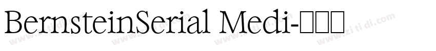 BernsteinSerial Medi字体转换